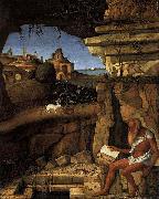 Giovanni Bellini, St Jerome Reading in the Countryside